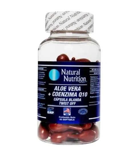 Aloe Vera y Coenzima Q10 60 Softgels Natural Nutrition