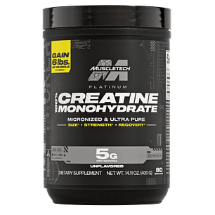 Creatina Platinum Muscletech 400 gramos 80 servicios