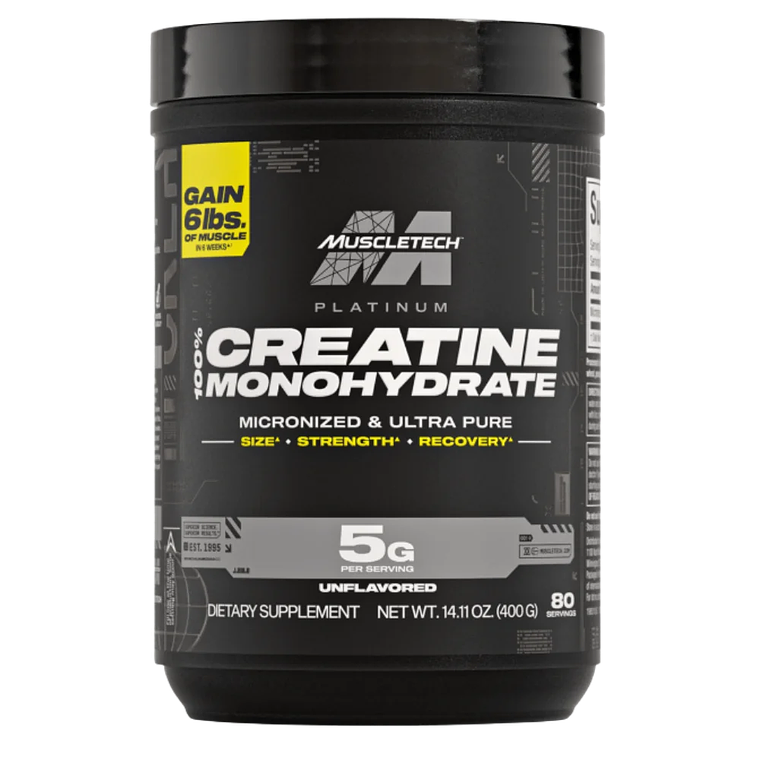 Creatina Platinum Muscletech 400 gramos 80 servicios 1