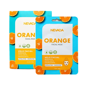 Mascarilla Facial Naranja Caja 10 Unidades Nevada
