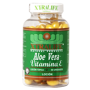 Aloe Vera + Vitamina E Tópica Xtralife 90 Perlas