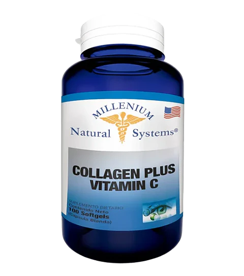 Collagen Plus Vitamin C Millenium Natural Systems 100 Softgels