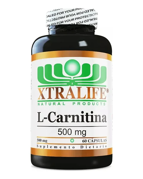 L Carnitina 500 mg 60 Cápsulas Xtralife