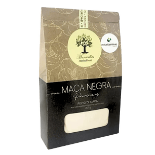 Maca Negra Peruana Premium 250 gramos Maravillas Cuánticas 