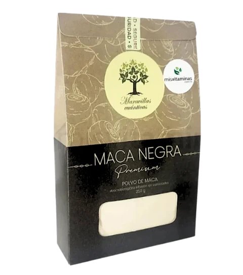 Maca Negra Peruana Premium 250 gramos Maravillas Cuánticas 