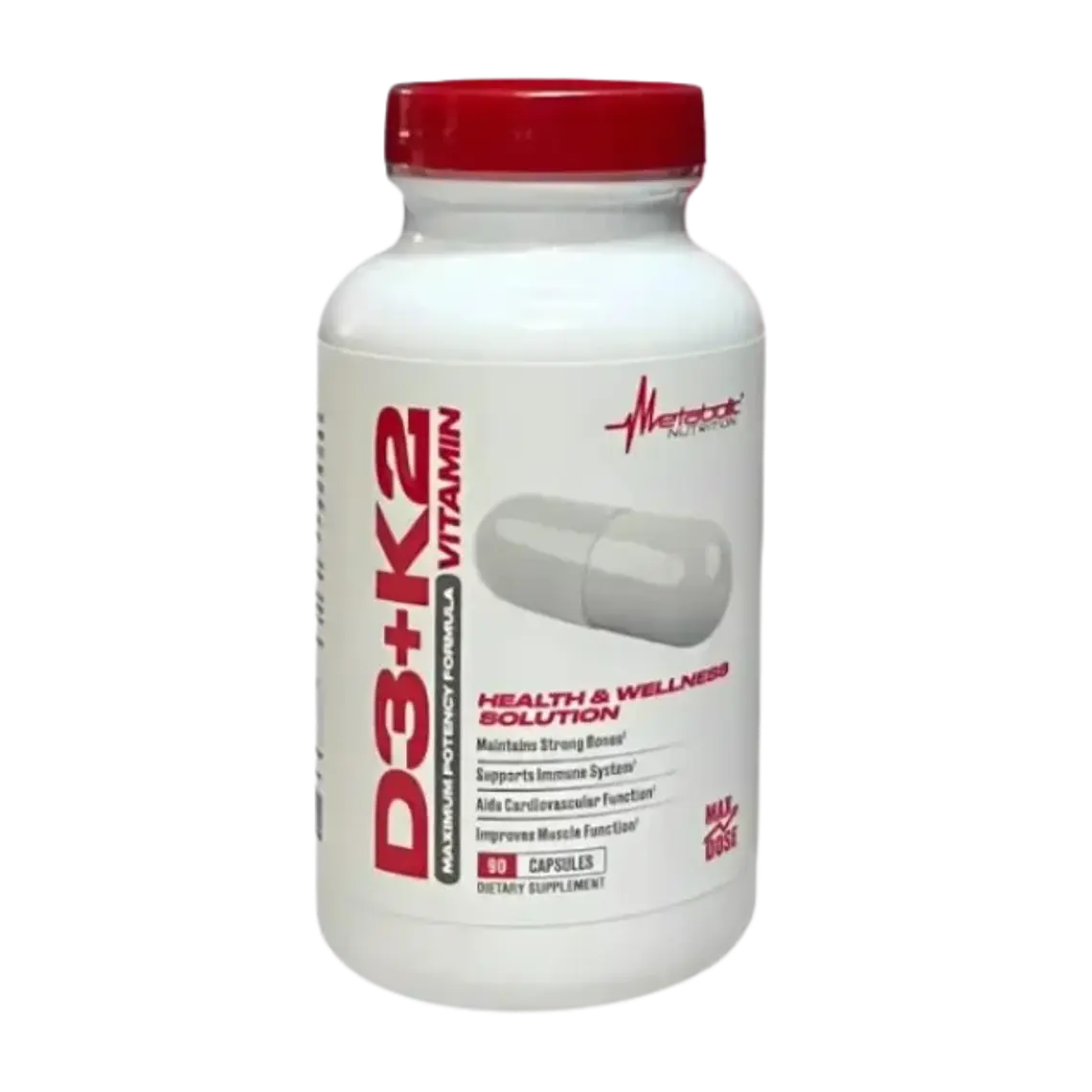 Vitamina D3 K2 90 Cápsulas Metabolic 1