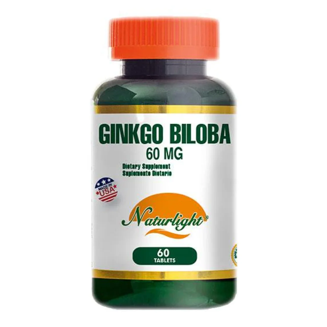 Ginkgo Biloba 60 mg Naturlight 60 Tabletas  1