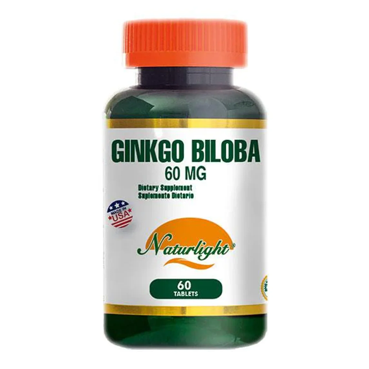 Ginkgo Biloba 60 mg Naturlight 60 Tabletas  1