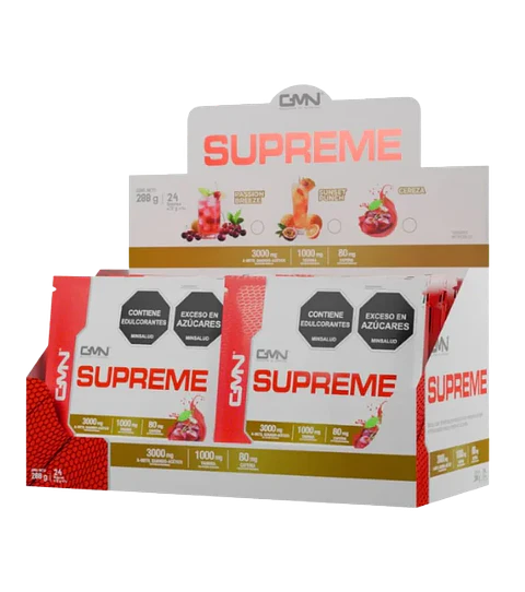 Supreme Creatina GMN Caja de 24 Sobres Cereza