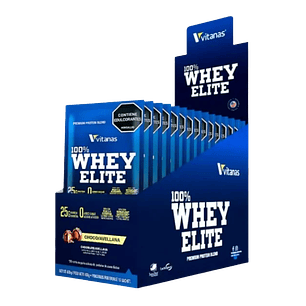 Whey Elite Caja de 15 Sobres Choco Avellana 30 gr Vitanas