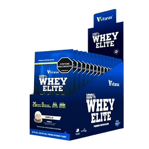 Whey Elite Caja 15 sobres Vainilla Vitanas 