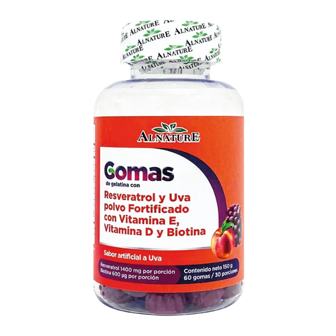 Gomas de Resveratrol 60 gomas Alnature 1