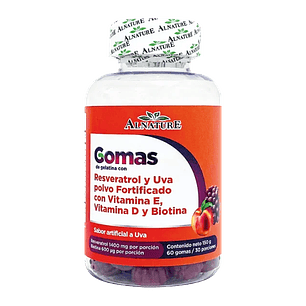 Gomas de Resveratrol 60 gomas Alnature