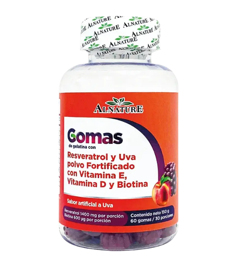 Gomas de Resveratrol 60 gomas Alnature 1