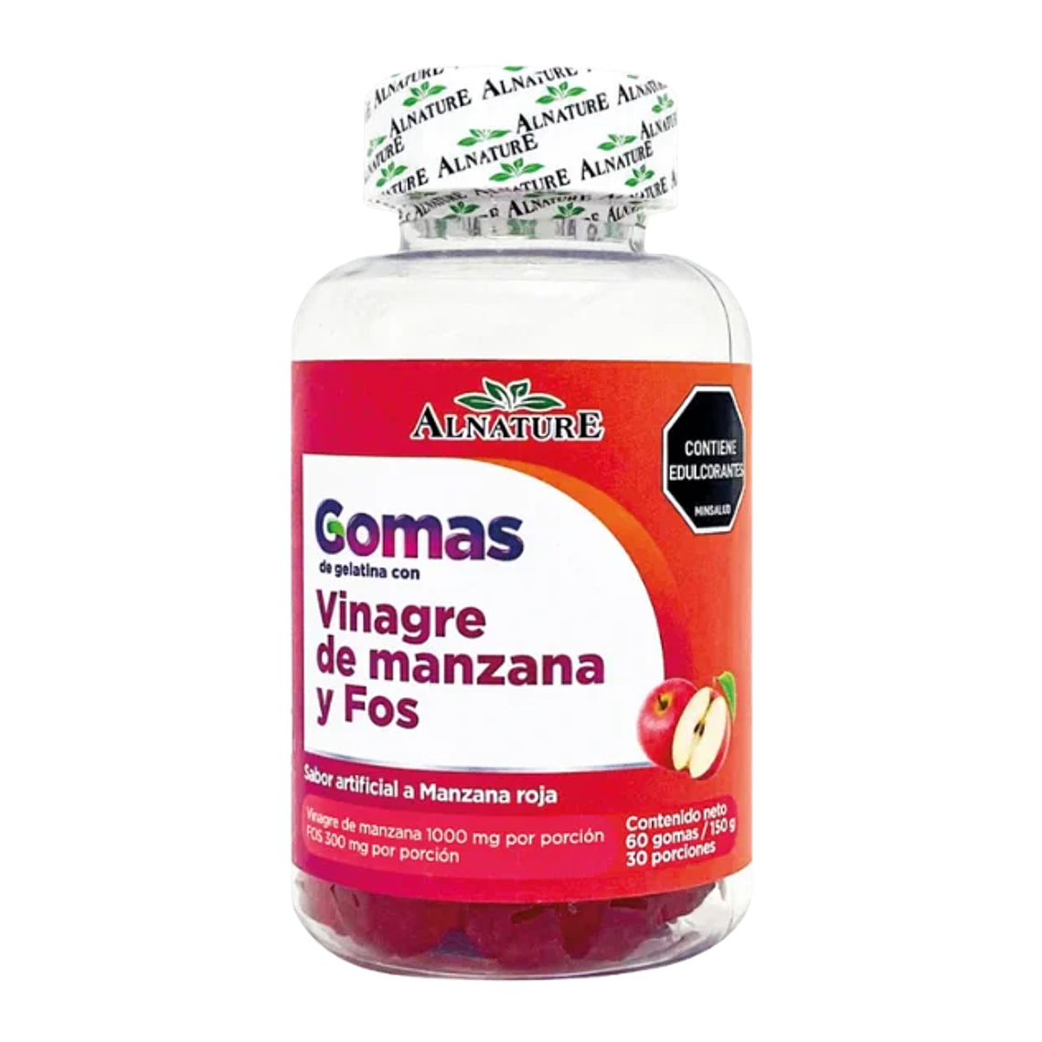 Gomas de vinagre de manzana con Fos 60 gomas Alnature 1