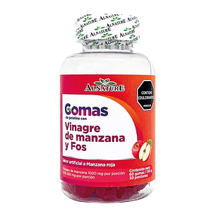 Gomas de vinagre de manzana con Fos 60 gomas Alnature