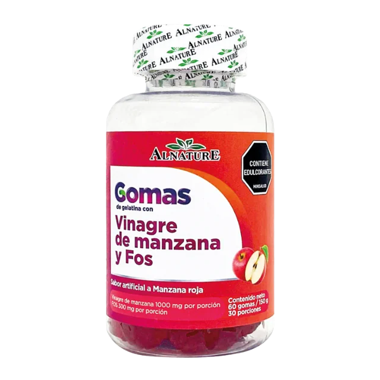 Gomas de vinagre de manzana con Fos 60 gomas Alnature 1