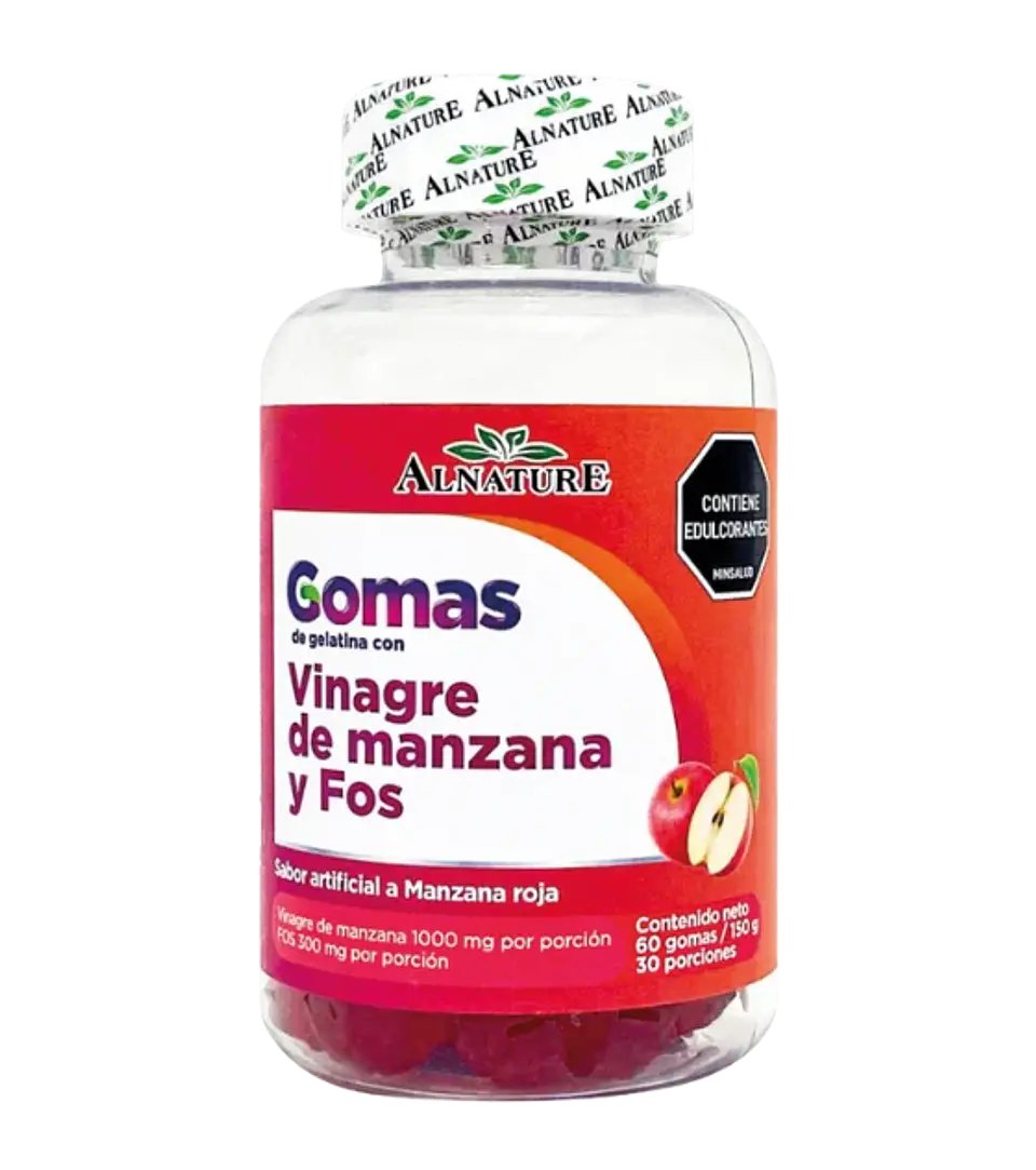 Gomas de vinagre de manzana con Fos 60 gomas Alnature 1