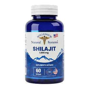 Shilajit 1000 mg 60 Softgels Millenium Natural Systems