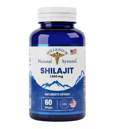 Shilajit 1000 mg 60 Softgels Millenium Natural Systems