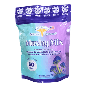 Mushy Mix Melena Leon Ganoderma y Shilajit 60 gomas