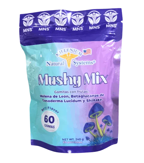 Mushy Mix Melena Leon Ganoderma y Shilajit 60 gomas