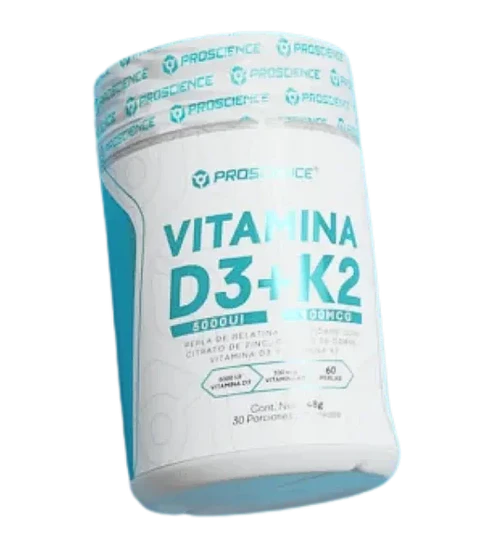 Vitamina D3 + K2 Proscience 60 Perlas