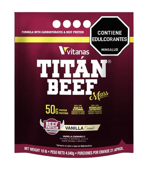 Titán Beef Mass Vitanas 10 lb Vainilla