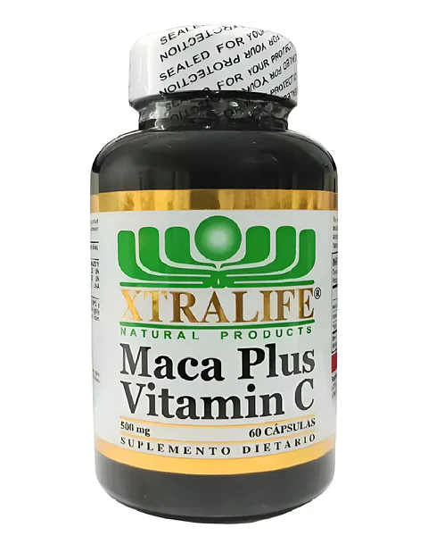 Maca Plus Vitamina C 60 Cápsulas Xtralife 