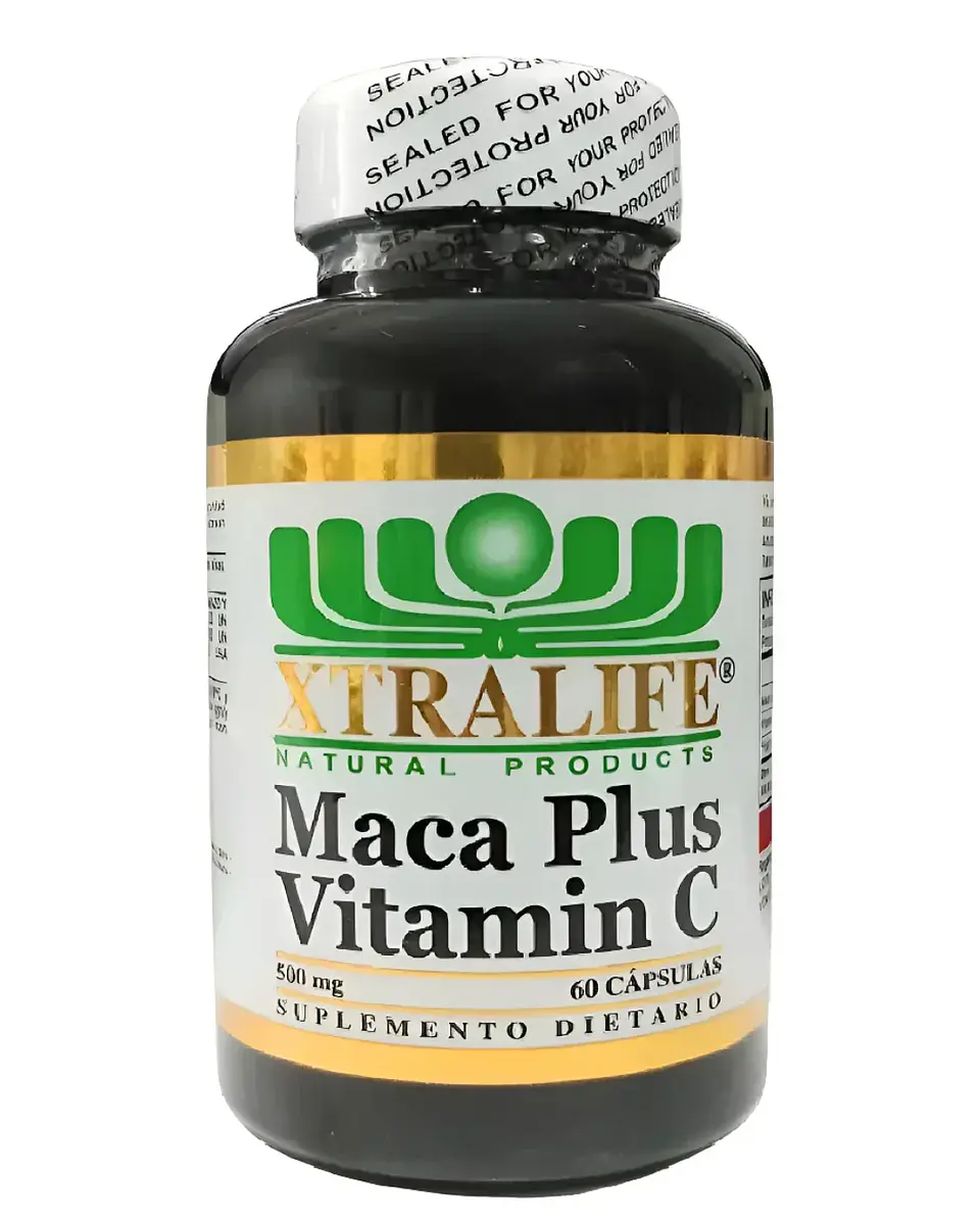 Maca Plus Vitamina C 60 Cápsulas Xtralife  1