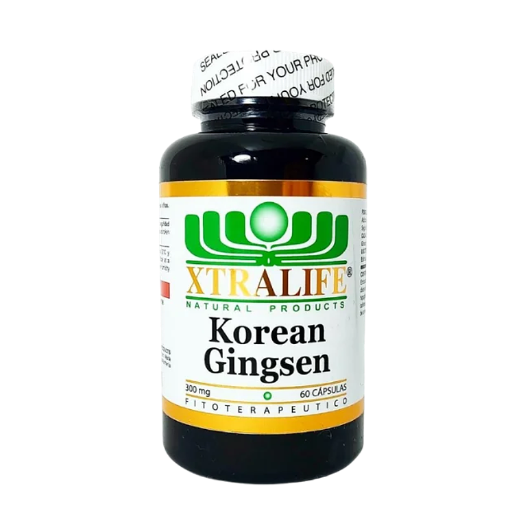 Korean Ginseng 300 mg 60 Cápsulas Xtralife 1