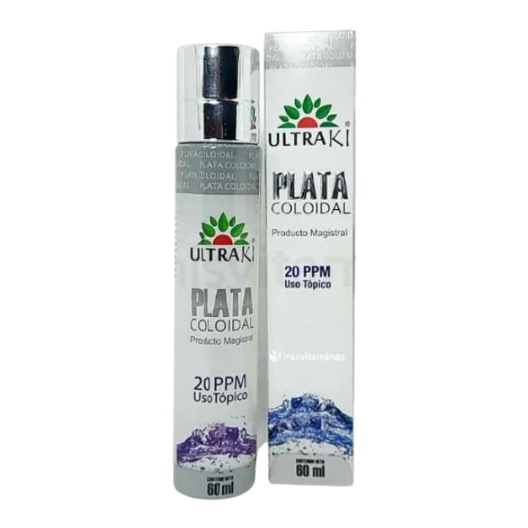 Plata Coloidal Spray 20 PPM Ultraki 60 ml 1