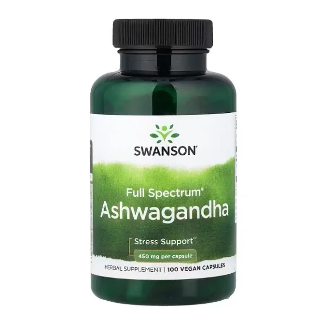Ashwagandha Full Spectrum 100 Cápsulas Swanson 1