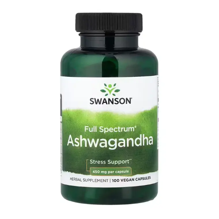 Ashwagandha Full Spectrum 100 Cápsulas Swanson 1