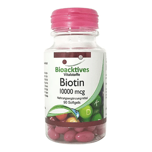 Biotin 10000 mcg Bioacktives 90 Softgels