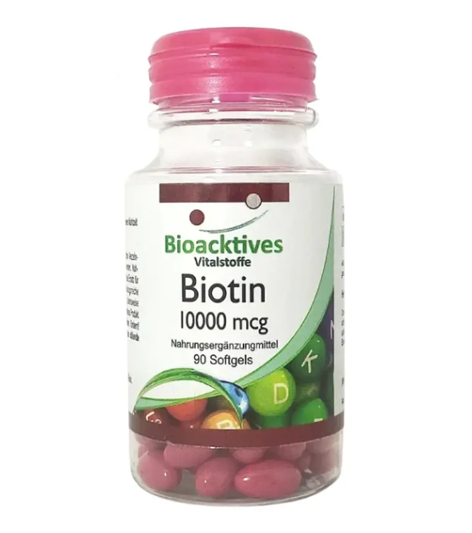 Biotin 10000 mcg Bioacktives 90 Softgels 1
