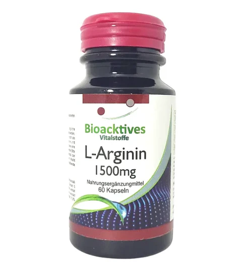 L Arginina 1500 mg Bioacktives 60 Cápsulas
