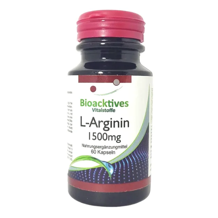 L Arginina 1500 mg Bioacktives 60 Cápsulas 1