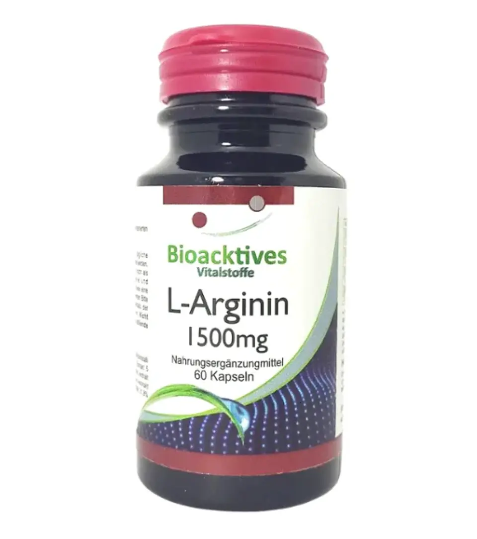 L Arginina 1500 mg Bioacktives 60 Cápsulas 1