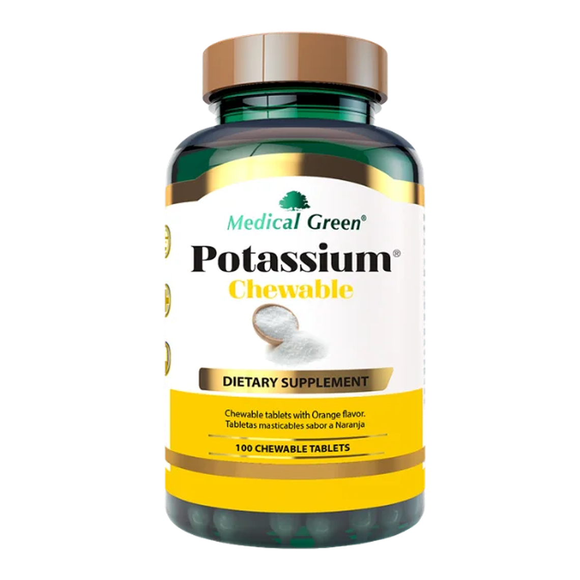 Potassium Chewable Medical Green 100 Tabletas 1