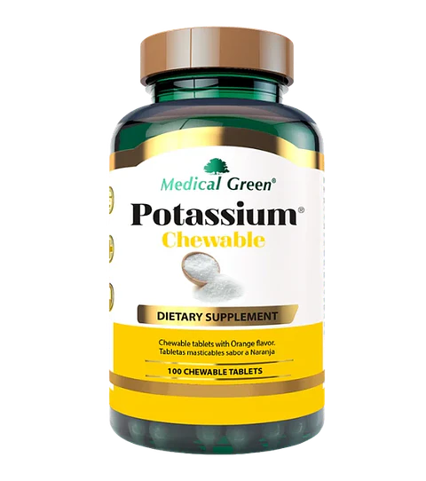 Potassium Chewable Medical Green 100 Tabletas