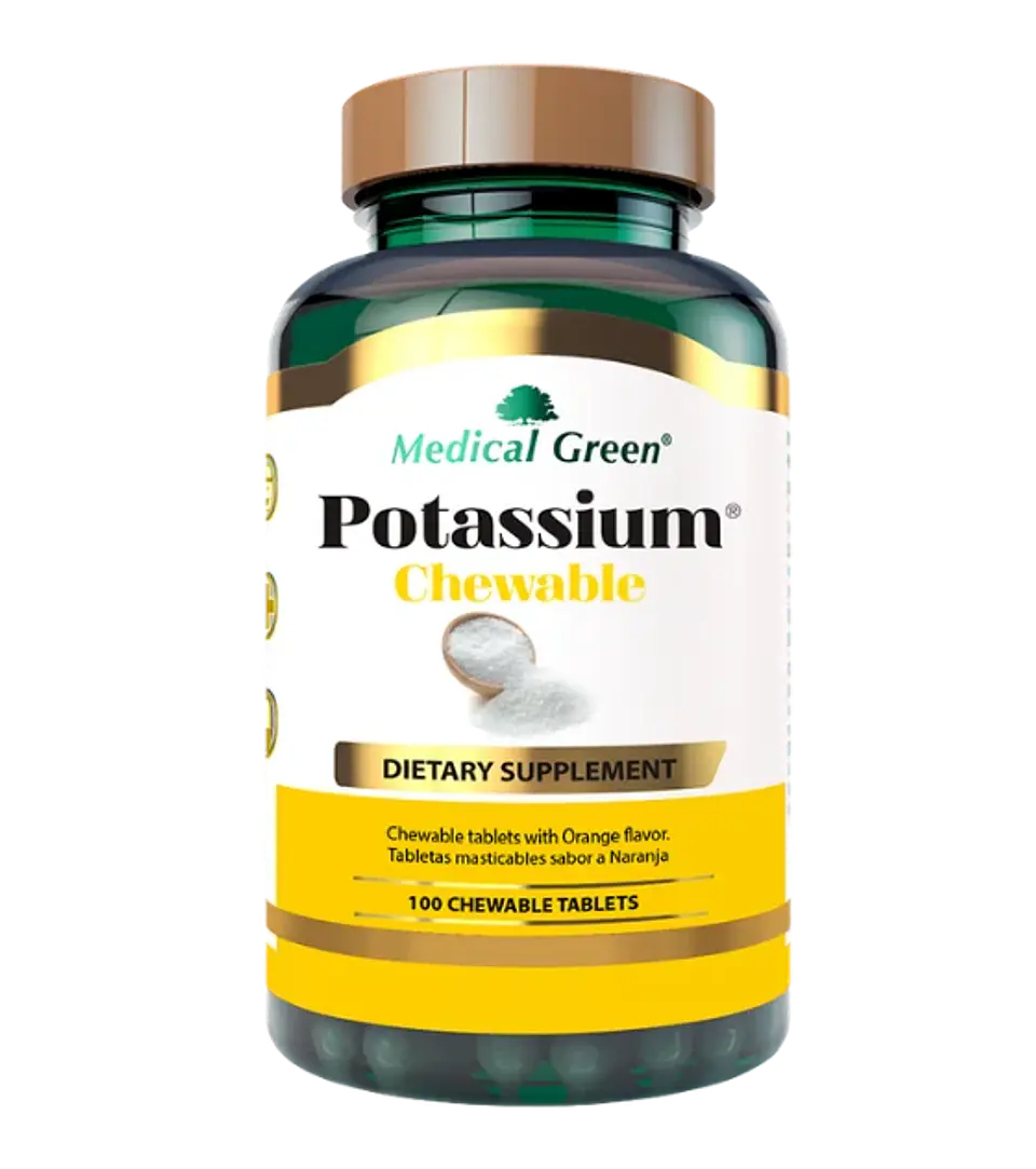 Potassium Chewable Medical Green 100 Tabletas 1
