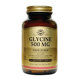 Glycine 500 mg 100 Capsulas Solgar 