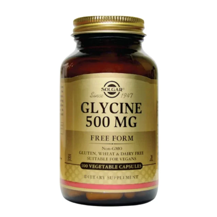 Glycine 500 mg 100 Capsulas Solgar  1