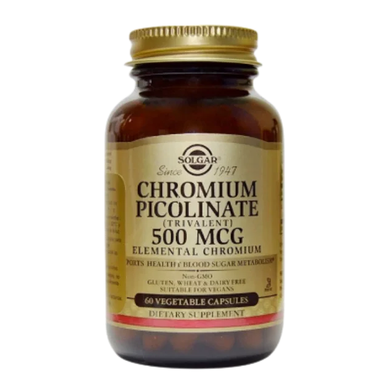 Chromium Picolinate 500 mcg 60 Cápsulas Solgar 1