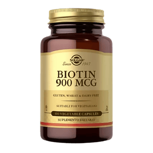 Biotin 900 mcg Solgar 100 Cápsulas