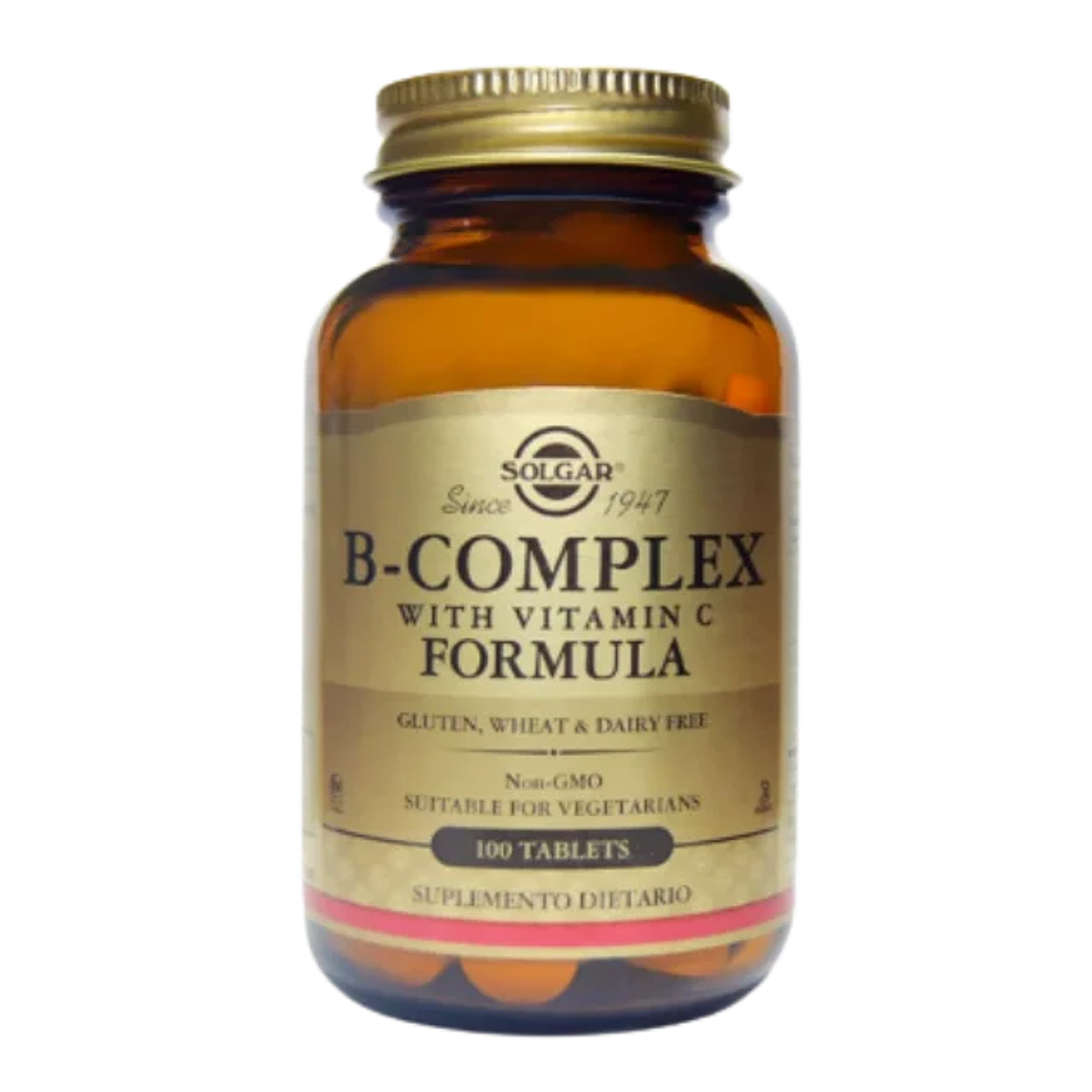 B Complex with Vitamin C Solgar 100 Tabletas  1