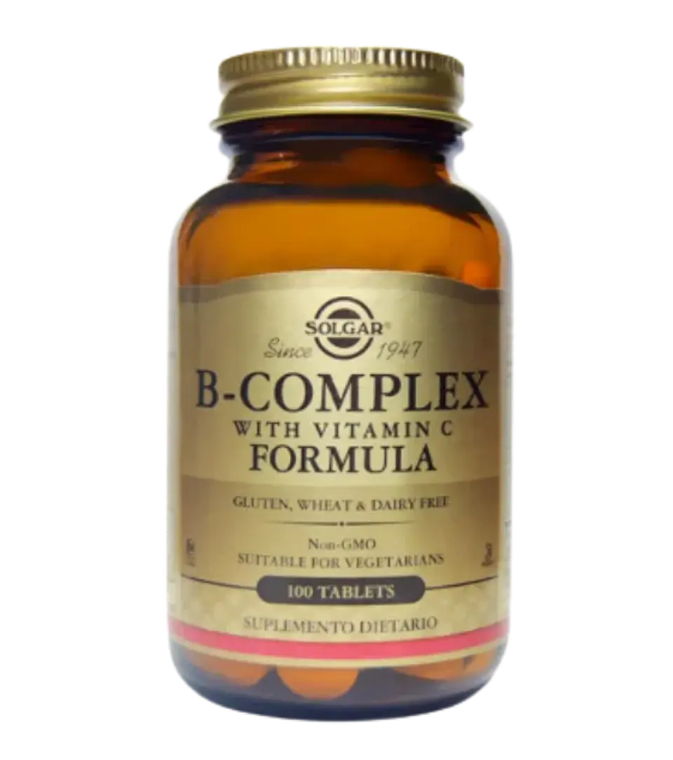 B Complex with Vitamin C Solgar 100 Tabletas  1