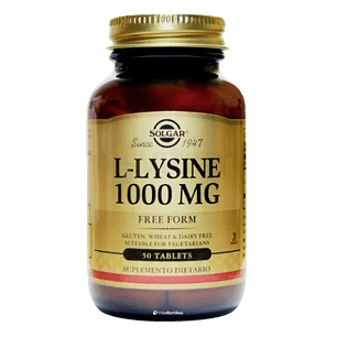 L Lysine 1000 mg Solgar 50 Tabletas