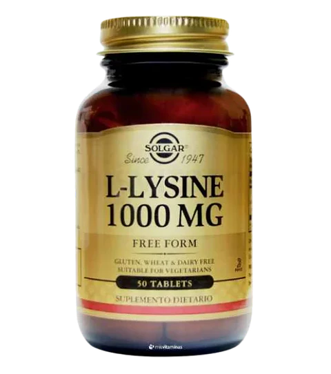 L Lysine 1000 mg Solgar 50 Tabletas